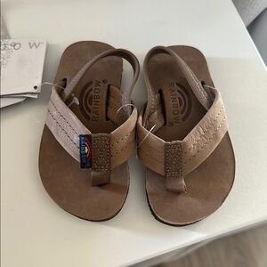 Rainbow Kids Brown Sandals